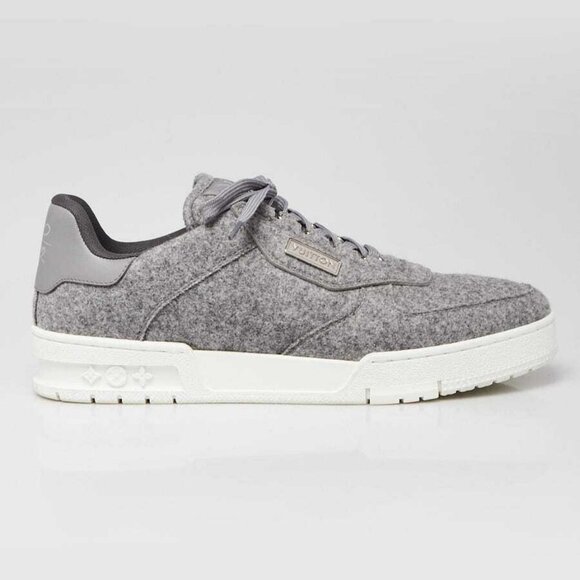 Louis Vuitton Grey Wool Low Top Sneaker Mens Size 6.5 - Picture 2 of 4